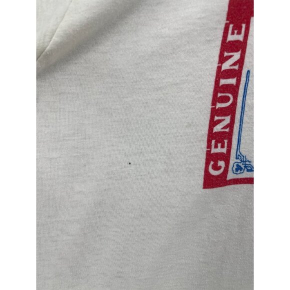 Vintage Budweiser 70s Size M Ringer Tee Single Stitch Distressed Graphic T-shirt - Picture 3 of 10